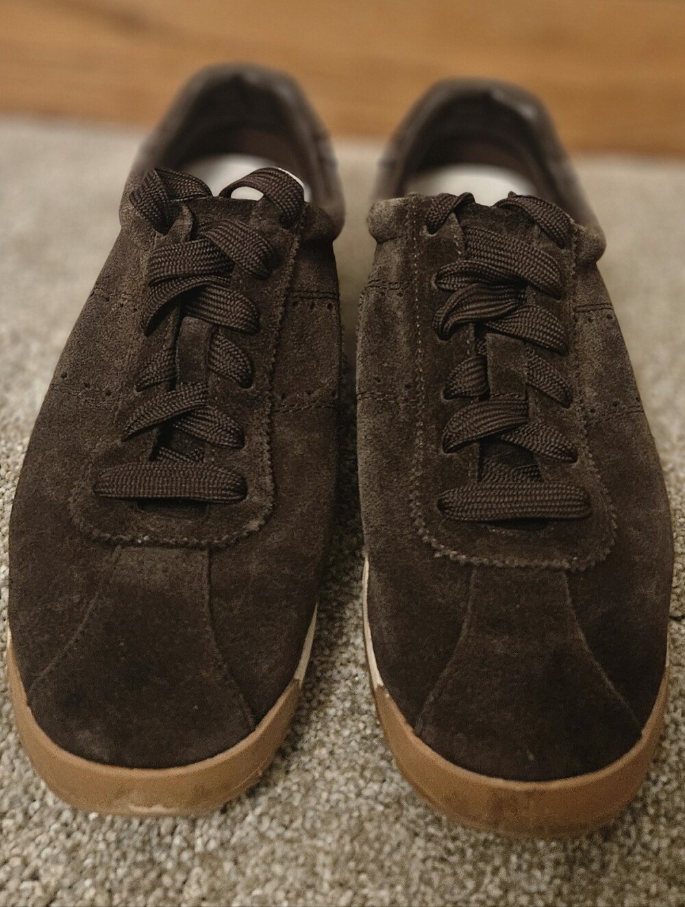 Project Cloud Womens Brown Suede Casual Lace-Up Sneakers Size 6